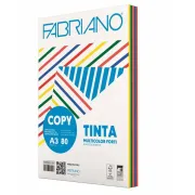 colorata - Carta Copy Tinta Multicolor - A3 - 80 gr - mix 5 colori forti - Fabriano - conf. 250 fogli 62629742 - 