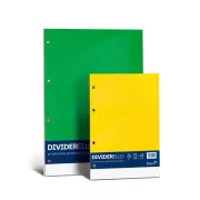 Separatore Dividerello - cartoncino colorato 220 gr - 16 x 21 cm - mix 5 colori - Favini - set da 10 fogli A56Y105 - divisori...