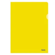 Cartelline a L Pratic - Superior - PPL - buccia - 22x30 cm - giallo - Favorit - conf. 50 pezzi 100460005 - 