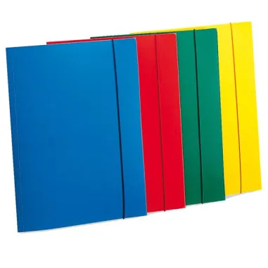 cartelline in plastica con elastico - Cartellina con elastico - PPL - 3 lembi - 23,5x34,5 cm - azzurro - Fellowes U110-A