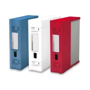 scatole archivio con bottone - Scatola archivio Combi Box E600 - dorso 9 cm - 29,8x36,2 cm - rosso - Fellowes E600RO - 