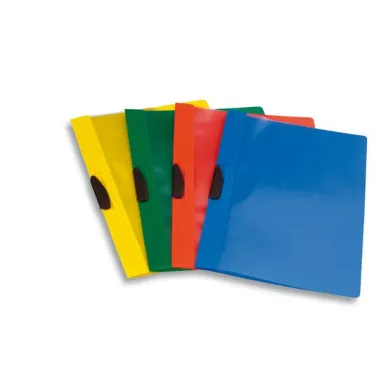 cartelline plastica con molla sul dorso - Cartellina con molla Video Clipper - PPL - 22x30 cm - azzurro - Fellowes F006A