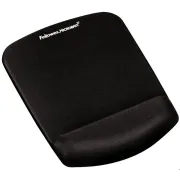 Mousepad con poggiapolsi in FoamFusion Microban PlusTouch - nero - Fellowes 9252003 - 