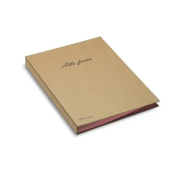 libri firma - Libro firma Eco - 18 intercalari - 24x34 cm - avana - Fraschini 618-ECO - 