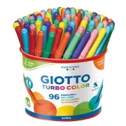 Pennarelli Turbo Color - punta ø2,8mm - colori assortiti - Giotto - barattolo 96 pezzi 521500 - 