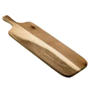 Tagliere con manico - 75 x 20 x 1,6 cm - legno di acacia - Leone S5010 - 