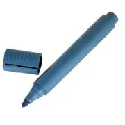 Pennarello detectabile - con cappuccio - indelebile - punta tonda - blu - Linea Flesh 1665-blu - articoli detectabili