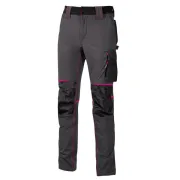 Pantaloni da donna Atom Lady - taglia S - grigio/fucsia - U-power PE145GF-S - 