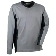 Maglietta Madeira - a maniche lunghe - taglia XL - grigio/nero - Cofra V105-0-01-XL - 
