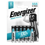 Pile Alcaline AAA Max Plus - 1,5 V - Energizer - blister 6 pezzi E303321200 - pile