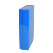 Scatola progetto Glossy - dorso 6 cm - azzurro - Starline OD1906LDXXXAC06 - scatole archivio con bottone