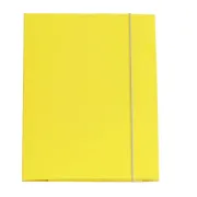 Cartellina con elastico - cartone plastificato - 3 lembi - 25x34 cm - giallo - Queen Starline OD0032LBXXXAE04 - cartelle con ...