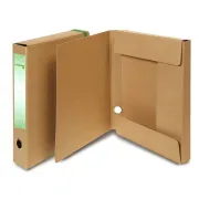 Scatola progetto con elastico - cartone FSC - dorso 10 cm - 25x35 cm - avana - Starline FMCXCPECO10ELP - cartelle con elastico