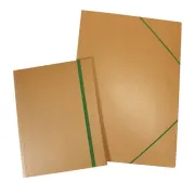 Cartella Eco - con elastico - 35 x 50 cm - cartoncino - avana - Starline XCPECO09AV_STL - cartelle con elastico