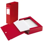 Scatola archivio Scatto - dorso 4 cm - 25 x 35 cm - rosso - Sei Rota 67900412 - scatole archivio con bottone
