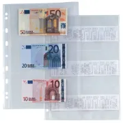 Buste forate Atla Porta Banconote e Scontrini - 6 spazi - PPL - 21 x 29,7 cm - trasparente - Sei Rota - conf. 10 pezzi 6