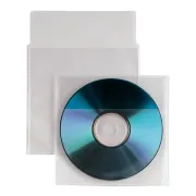 Buste a sacco Insert CD - patella di chiusura - PPL - 125x120 mm - Sei Rota - conf. 25 pezzi 430101 - etichette, buste e albu...