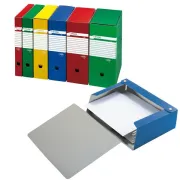 Scatola archivio Spazio - dorso 10 cm - 25x35 cm - blu - Sei Rota 67891007 - scatole archivio con bottone