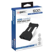 Emtec SSD 3.2Gen2 X210 500GB Portatile Gaming ECSSD500GX210G - 