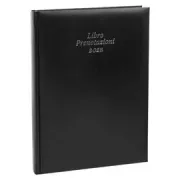 Libro prenotazioni ristorante 2024 - copertina similpelle imbottita - 21 x 30 cm - nero 9641RIS14 - 
