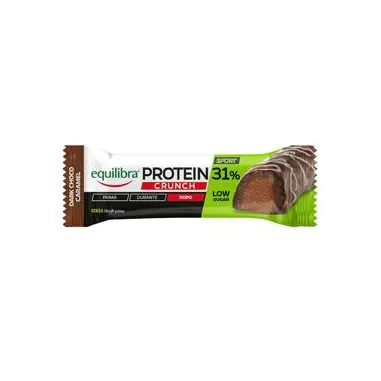 Barretta Protein 31% Low Sugar Crunch - dark choco caramello - 40 gr - Equilibra BAPCR - 