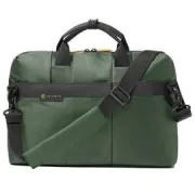 Borsa Office Bag Job slim - 43 x 33 x 10 cm - tessuto tecnico - verde - In Tempo 9216JBL24 - 