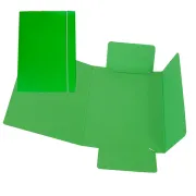 Cartellina con elastico - cartone plastificato - 3 lembi - 17x25 cm - verde - Cartotecnica del Garda CG0040LBXXXAE03 - cartel...