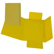 Cartellina con elastico - cartone plastificato - 3 lembi - 17x25 cm - giallo - Cartotecnica del Garda CG0040LBXXXAE04 - carte...