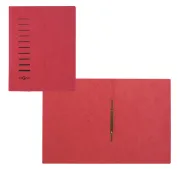 Cartella con pressino - cartone - A4 - rosso - Pagna 28001-01 - cartelline a tre lembi
