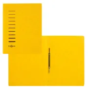 Cartella con pressino - cartone - A4 - giallo - Pagna 28001-05 - cartelline a tre lembi