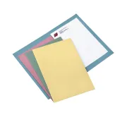 Cartelline semplici - senza stampa - cartoncino Manilla 145 gr - 25x34 cm - rosso - Cartotecnica del Garda - conf. 100 pezzi ...