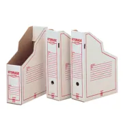 Portariviste Storage Dox 1606 - 87 x 34 x 24,5 cm - bianco/rosso -Esselte 00160600 - portacorrispondenza - portariviste