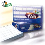 Etichette a modulo continuo Tico TAB 1 - permanenti - corsia singola - 89 x 36,2 mm - bianco - Tico - conf. 4000 etichette TA...