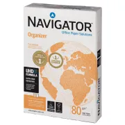 Carta Organizer - 2 fori - A4 - 80 gr - Navigator - conf. 500 fogli NM#P00800210029709 - 2/4 fori - uso bollo