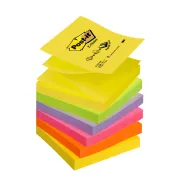 Blocco Post it Super Sticky Z Notes - R330-NR NEON - 76 x...