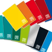 Quaderno One Color - A5 - punto metallico - rigo di 1a -...