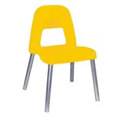 Sedia per bambini Piuma - H 35 cm - giallo - CWR 09387/02 - arredo didattica