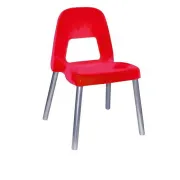 Sedia per bambini Piuma - H 31 cm - rosso - CWR 09386/01 - arredo didattica