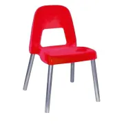 Sedia per bambini Piuma - H 35 cm - rosso - CWR 09387/01 - arredo didattica