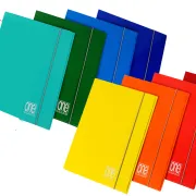 Cartellina One Color - con elastico - 3 lembi - 26 x 35 cm - colori assoriti - Blasetti 2390 - cartelle con elastico