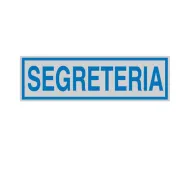 Targhetta adesiva - SEGRETERIA - 16,5 x 5 cm - Cartelli Segnalatori 96690 - targhe con pittogrammi