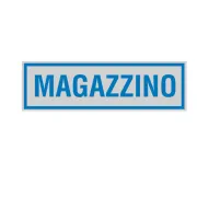 Targhetta adesiva - MAGAZZINO - 16,5 x 5 cm - Cartelli Segnalatori 96696 - targhe con pittogrammi