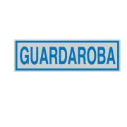 Targhetta adesiva - GUARDAROBA - 16,5 x 5 cm - Cartelli Segnalatori 96667 - targhe con pittogrammi