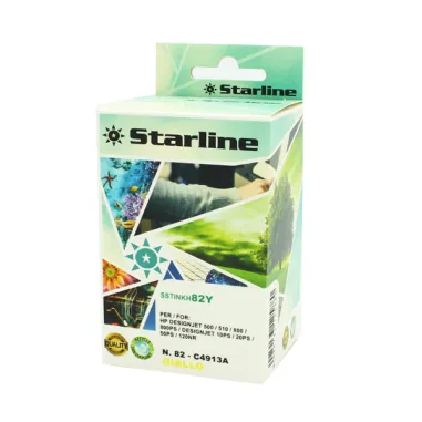 Starline - Cartuccia ink Compatibile per Hp N.82 - Giallo - 69ml JRHP82C